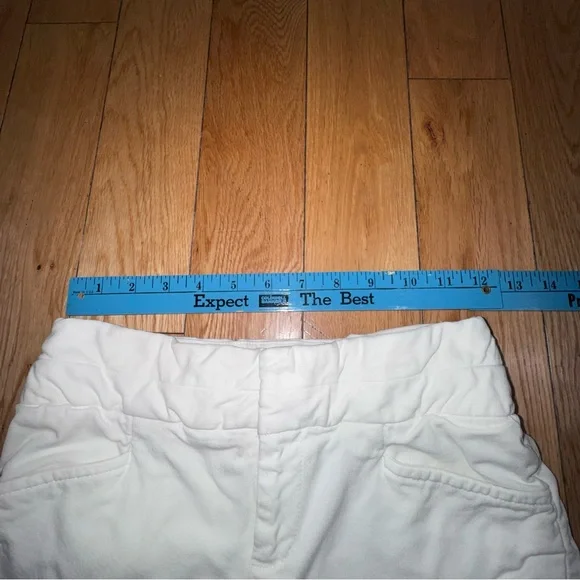 Banana Republic White Pencil Stretch Skirt - Clean Tailored Silhouette petite 0 - Picture 10 of 12